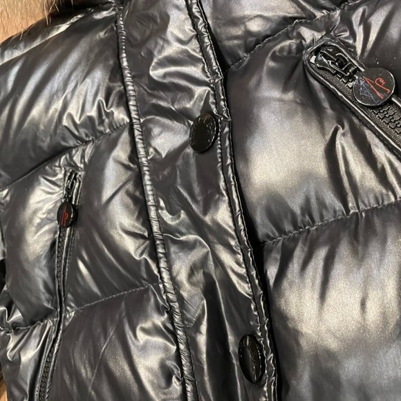 Moncler woman's coat, long down with fur, size 2 - Picture 8 of 10